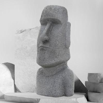 Statua Moai Isola di Pasqua Rapa Nui scultura decorativa da casa giardino grigio