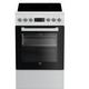 Cuisinière vitrocéramique 60l 4 feux blanc Beko FSE57302GWC - blanc