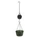 Vintage Metal Pail And Pulley Indoor/Outdoor Hanging Planter - 47.5 X 12 X 12 inches
