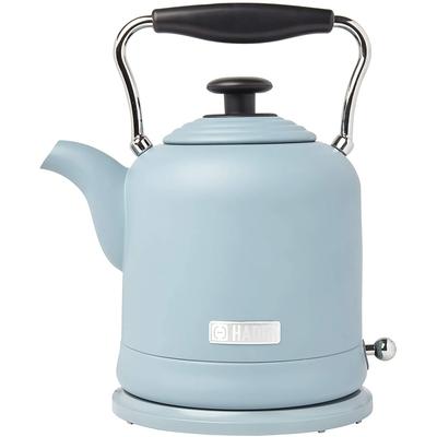 Haden Highclere 1.5 Liter Vintage Cordless Electric Tea Pot Kettle, Pool Blue - 2.5