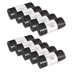 Hypafol Müllbeutel Typ 60 mit Zugband 35l I Abfallsack für Haushalt, Garten & Industrie I stabil & reißfest I schwarz |400 Müllsäcke