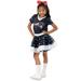 Girls Youth Navy New England Patriots Tutu Tailgate Game Day V-Neck Costume