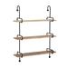 Wesleigh Wall Shelves Black Metal - Powell Furniture D1414A21BL