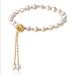 Free People Jewelry | Fresh Water Bracelet 14k Gold Plated Adjustable | Color: Gold | Size: Os