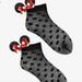 Disney Accessories | Child Sock Minnie Mause | Color: Black/Red | Size: Osbb