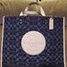 Coach Bags | Coach House Of Leather Dempsey Tote 40 In Signature Taking Best Offer | Color: Blue/Cream | Size: Os