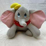 Disney Toys | Disney Parks Dumbo 14" Plush Stuffed Toy | Color: Gray/Pink | Size: N/A