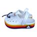 Disney Shoes | Disney Parks Rainbow Castle Retro Platform Crocs Mens 4 Womens 6 | Color: White | Size: 6
