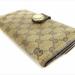 Gucci Bags | Gucci Wallet Purse G Logos Beige Brown Woman Unisex Authentic Used T6123 | Color: Brown/Gold | Size: Width: About 18.5 Cm