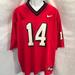 Nike Shirts | Nike #14 Red/White Team Wear Athletic Sport Jersey | Color: Red/White | Size: L