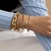 Free People Jewelry | Chunky 14k Gold Plated Bracelet Set | Color: Gold | Size: Os