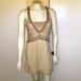 Free People Dresses | Cream And Gold Free People Dress | Color: Cream/Gold | Size: 6