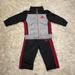 Adidas Matching Sets | Baby Adidas Tricot 9-12 Months Set Black, Grey And Red | Color: Black/Red | Size: 12mb