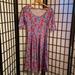 Lularoe Dresses | Lularoe Floral Dress Size M | Color: Purple/Pink | Size: M