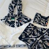 Nike Matching Sets | Nike Girls Windbreaker Set | Color: Black/White | Size: Xlg