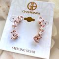 Giani Bernini Jewelry | Giani Bernini Cubic Zirconia Baguette Ear Climbers In Rose Gold | Color: Gold/Pink | Size: Os