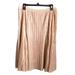 Anthropologie Skirts | Anthropologie Maeve Ambra Blush Pink Metallic Pleated Midi Skirt M | Color: Pink/Silver | Size: M