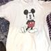 Disney Tops | Large Disney Mickey Mouse T-Shirt In White | Color: White | Size: L
