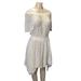 Anthropologie Dresses | Anthropologie Leifnotes Lace "Dot Gleam Dress" | Color: Cream/Gold | Size: S