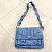 Anthropologie Bags | Anthropologie - 100% Genuine Leather Crossbody Bag | Color: Blue | Size: 12” X 10”