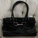 Coach Bags | Authentic Black Leather Coach Top Handle Bag | Color: Black/Silver | Size: Os