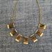 J. Crew Jewelry | Euc J Crew Rectangular Tortoise Shell Statement Necklace With Antique Gold | Color: Brown/Tan | Size: Os