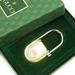Gucci Accessories | Authentic Gucci Key Ring Interlocking Green Gold Woman Unisex | Color: Gold | Size: About 2.7 Cm