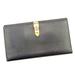 Gucci Bags | Gucci Wallet Purse Long Wallet Black Gold Woman Unisex Authentic Used T967 | Color: Black/Gold | Size: Width: About 19 Cm