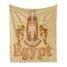 East Urban Home Ambesonne Egyptian Print Fleece Throw Microfiber/Fleece/Microfiber/Fleece | 60 H x 50 W in | Wayfair