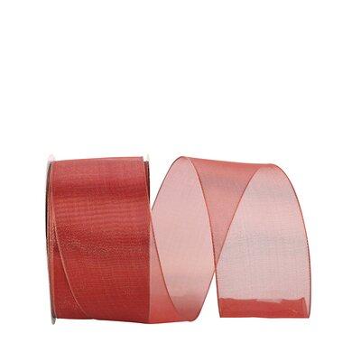 The Holiday Aisle® Solid Ribbon Fabric in Red | 2.5 H x 5 W x 5 D in | Wayfair 87F6D972DB684A4EA8168D2B645F5F0A