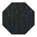 Black Octagon 12' x 12' Area Rug - Ebern Designs Auner Indoor Outdoor Custom Size Area Rugs Made In USA Pattern Geometrical Comes In Ten Colors | Wayfair
