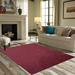 Brown 54 x 27 x 0.4 in Area Rug - Eider & Ivory™ Ambiant Broadway Collection Solid Color Area Rugs Cranberry | 54 H x 27 W x 0.4 D in | Wayfair