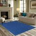Blue 72 x 72 x 0.4 in Area Rug - Latitude Run® Ambiant Galaxy Way Solid Color Area Rugs Royal Polyester | 72 H x 72 W x 0.4 D in | Wayfair