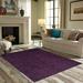 Indigo 48 x 24 x 0.4 in Area Rug - Eider & Ivory™ Rivard Ambiant Broadway Collection Solid Color Area Rugs Purple | 48 H x 24 W x 0.4 D in | Wayfair