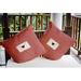 East Urban Home Love Letter Valentines Outdoor Square Pillow Cover & Insert Polyester/Polyfill blend in Red/Orange | 16 H x 16 W x 6 D in | Wayfair
