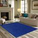 Blue 108 x 108 x 0.4 in Area Rug - Eider & Ivory™ Ambiant Broadway Collection Solid Color Area Rugs Neon | 108 H x 108 W x 0.4 D in | Wayfair