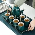 Xiangong Modern Tea Set for 6 People in Green | 17.72 H x 11.81 W x 7.68 D in | Wayfair hyx-9B4S1T8R