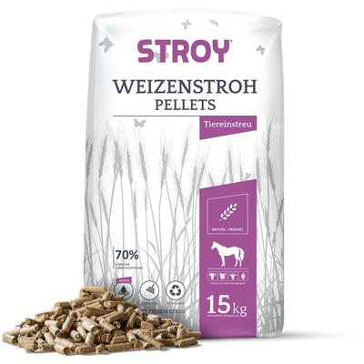 Stroy - Strohpellets Einstreu 15kg x 2 Sack 30kg