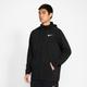 Kapuzenjacke "Nike Dri-FIT" Herren black/white, Gr. L, Baumwolle, Jacke