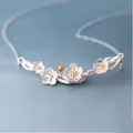 REETI – collier en argent Sterling 925 pendentif fleur de prunier bijoux