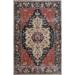 Floral Kashan Mohtasham Turkish Oriental Area Rug Handmade Wool Carpet - 7'0" x 9'9"