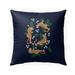TIGER FLORAL NAVY Indoor|Outdoor Pillow By Kavka Designs