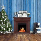 Symple Stuff Electric Fireplace Mantel en Surround Firebox, Freestanding Fireplace, Home Space Heather, Adjustable Led Flame | Wayfair