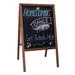 Flipside Products Wall Mounted Chalkboard, 24" x 42" Porcelain in Black/Brown | 42 H x 24 W x 42 D in | Wayfair 31221
