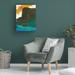 Loon Peak® Michael Mullan 'Big Sky IV No Words V2' Canvas Art Canvas in Blue/Brown/Orange, Size 19.0 H x 14.0 W x 2.0 D in | Wayfair