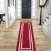 Red/White 96 x 26 x 0.4 in Indoor Area Rug - Nautica Double Line All Loop Tufted Runner & Accent Rugs Polypropylene | 96 H x 26 W x 0.4 D in | Wayfair
