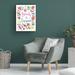 Red Barrel Studio® Farida Zaman 'Floral Quote III' Canvas Art Canvas in Green/Pink/Yellow | 19 H x 14 W x 2 D in | Wayfair