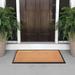 Red Barrel Studio® Kris Rubber & Coir Heavy Weight Large Outdoor Durable Doormat 24"X48", Beige Coir/Rubber in Brown/White | Wayfair