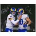 Matthew Stafford & Cooper Kupp Los Angeles Rams Autographed 16'' x 20'' Touchdown Celebration Spotlight Photograph