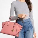 Michael Kors Bags | Michael Kors Avril Large Top Zip Satchel Shoulder Bag Sunset Rose Pink | Color: Pink | Size: Large